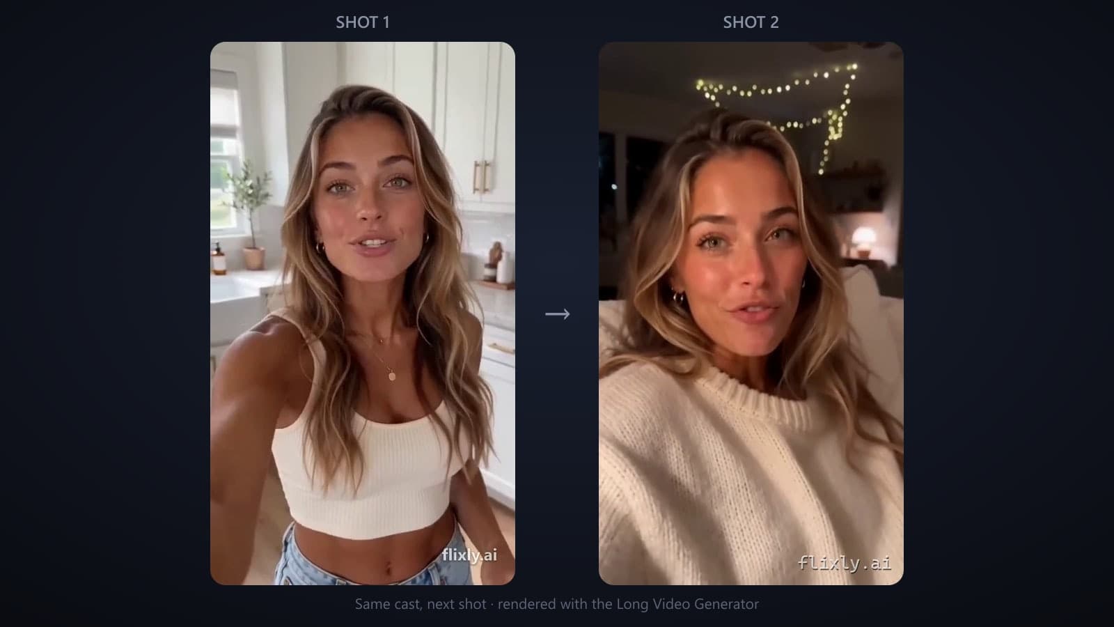 Long Video Generator: One Cast, One Continuous Video